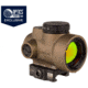 Trijicon OPMOD MRO 1x25mm Red Dot Sight, 2 MOA Green Dot Reticle, w/Low Levered Quick Release Mount AC32082, Angled Glass, Coyote Brown, 2200098