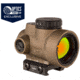 Trijicon OPMOD MRO 1x25mm Red Dot Sight, 2 MOA Red Dot Reticle, w/Trijicon MRO Low Mount AC32067, Coyote Brown, 2200090