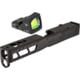 Trijicon RM01 RMR Type 2 LED 3.25 MOA Red Dot Sight, Black and TRYBE Defense Pistol Slide, Glock 17, Gen 4, RMR Cut, Version 2, Black Cerakote