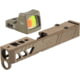 Trijicon RM01 RMR Type 2 LED 3.25 MOA Red Dot Sight, Flat Dark Earth and TRYBE Defense Pistol Slide, Glock 26, Gen 3/4, RMR Cut, Version 2, FDE Cerakote