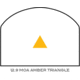Trijicon RMR Dual Illuminated Reflex Sight, 12.9 MOA Amber Triangle-C, No Mount, ODG, 700257