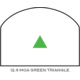 DEMO, Trijicon RMR Dual Illuminated Reflex Sight, 12.9 MOA Green Triangle, No Mount, FDE, 700282