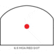 Trijicon RMR Reflex Sight, Sight LED - 6.5 MOA Red Dot-CK Sniper Gray 700121