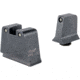 Trijicon Suppressor/Optic Height Sight Set, Black Front/Black Rear &amp; Green Lamp, Glock  42, 43, 43x, 43e, 49, Black, 601141