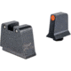 Trijicon Suppressor/Optic Height Sight Set, Orange Front/Black Rear &amp; Green Lamp, Glock  42, 43, 43x, 43e, 50, Black, 601142