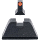 Trijicon Suppressor/Optic Height Sight Set, Orange Front/Metal Rear &amp; Green Lamp, Glock 17, 17L, 19, 22 - 28, 31 - 35, 37 - 39, 45, Black, 601138
