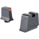 Trijicon Suppressor/Optic Height Sight Set, Orange Front/Metal Rear &amp; Green Front Lamp, Glock  42, 43, 43x, 43e, 48, Black, 601146