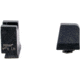 Trijicon Suppressor/Optic Height Sight Set, Orange Front/Metal Rear &amp; Green Front Lamp, Glock  42, 43, 43x, 43e, 48, Black, 601146