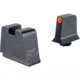 Trijicon Suppressor/Optic Height Sight Set, Orange Front/Metal Rear &amp; Green Front Lamp, Glock  42, 43, 43x, 43e, 48, Black, 601146