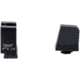 Trijicon Suppressor/Optic Height Sight Set, White Front/Metal Rear &amp; Green Front Lamp, Glock  42, 43, 43x, 43e, 48, Black, 601144