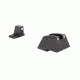 Trijicon Night Sight Suppressor Set w/White Front/White Rear and Green Lamps - for HandK .45C/P30/VP9, Black, 600949