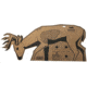 Triumph Systems Downwind Deer Silhouette Archery/Firearms Cardboard Target, 40x17.5in, Black/Brown, 0200-20-000