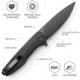TRIVISA Hummingbird Linerlock Blk Mic, TVJM07BM14