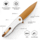 TRIVISA Hummingbird Linerlock Wht G10, TVJM07WG14