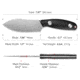 TRIVISA Aubergine Fixed Blade Black