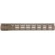 Troy Industries SOCC Gen 2 Free Float M-LOK Handguard AR-15 Aluminum Battle Rail, FDE, 15.125in, SRAI-SR1-15FT-G2
