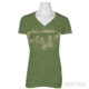 Troy WomenS Silhouette V-Neck Green - XL STSH-WM7-0XGT-00