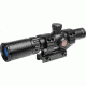 TruGlo Tru-Brite 1-4x24mm Rifle Scope, 30mm Tube, Duplex Mil-Dot Reticle with Mount, Matte, TG-TG8514BT