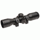 TruGlo Hunt-Tec Compact Rifle Scope 4x32mm Dual-Color Illuminated Duplex Reticle Weaver-Style Rings Included Matte Black