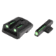 TruGlo TFO 1911 Government W/Novak LoMount Fiber Optic Green, TG-TG131NT1