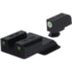 TruGlo Tritium Pro Handgun Night Sights for Smith &amp; Wesson M&amp;P 380 EZ w/ White Front Ring, TG-TG231MP3W