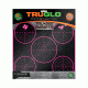 TruGlo TRU-SEE Splatter Target 5-Bullseye, 12x12, Pink, 6 Pack, TG-TG11P6