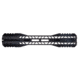TRYBE Defense AR-15 M-LOK Extra Lightweight Quad Handguard w/ Cut Rail, 12in, Black, HDG12QCR-BL