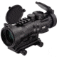 TRYBE Optics 5x36mm Compact Prism Scope Red Dot Sight, 36mm Tube, 4 MOA Dot, Anodized, Black, TRO5XPRISM-BL