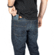 TRYBE Tactical All Purpose Denim Jean - Men's, Slim Fit, Blue/Medium wash, 44-36, TACJNSLMMD-44-36