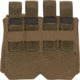 TRYBE Tactical Covered Double Rifle Magazine Pouch, Coyote Tan, 22HRC2CB