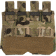 TRYBE Tactical Covered Double Rifle Magazine Pouch, Multi Cam, 22HRC2MC