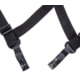 TUFF Products 2-Point Tactical Duty Suspenders w/ Contour X Harness, Black Plain Keepers, 1.5in. Elastic 7172-BPA