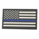 TUFF Products Blue Line PVC Patch, Support Law Enforcement Blue Line Flag, 3in x 1.5in, P-Flag-BlueLine