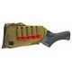 TUFF Products Ez-Adjust Butt Stock Saddle w/ Zippered Pocket, Coyote Brown, 12 Gauge Shell Holder 4014-CBV-12G