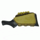 TUFF Products Ez-Adjust Butt Stock Saddle w/ Zippered Pocket, Coyote Brown, 12 Gauge Shell Holder 4014-CBV-12G