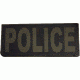TUFF Products Police PVC Patch, Olive/Black, 7x3 in, P-Police -7x3 ODBK