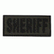 TUFF Products Sheriff PVC Patch - Velcro Sewn, Ranger Green/Black, 7x3 P-Sheriff 7x3 GNBK