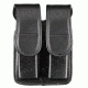 TUFF Products Slide-On Horizontal/Vertical Carry Quad Magazine Holder, Black Plain, Size 1 1911 220 7504-BPH-1