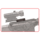 Tuff Zone 0.5in Riser Mount, Offset See-Through - 14 Slots, TZ-MR6E8L
