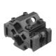 Tuff Zone Tri-Rail Barrel Mount w/ Laser Clamp, 2 Slots on Each Rail, Fits Up to 23mm, TZ-M3B2