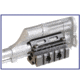 Tuff Zone Tri-Rail Barrel Mount w/ Laser Clamp, 5 Slots on Each Rail, Fits Up to 23mm, TZ-M3B5