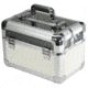 TZ Case Aluminum-Framed Makeup Case, Clear/White, 14.25 x 8.75 x 9.75in, AB-411 CLR