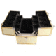 TZ Case Aluminum-Framed Makeup Case, Gold, 14.25 x 9 x 9.25in, AB-16 GGS