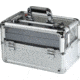TZ Case Aluminum-Framed Makeup Case, Silver/Clear, 14.5 x 8.25 x 9.25in, AB-116T S
