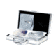 TZ Case CD240 Large Aluminum CD/DVD Case - Smooth Silver Circle CD240DSC