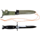U.S. Spec Reproduction M7 Bayonet Knife wM8A1 Scabbard, Black Bayonet/OD Scabbard, 11.75in, RM7M8A1