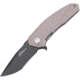 Ultra-X Cobra Linerlock Tan Folding Knife, 3 black finish 440C stainless blade, Desert tan G10 handle, UXHK215G
