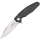 Ultra-X Hugger Linerlock Black Folding Knife, 3.5 satin finish D2 tool steel blade, Black G10 handle, UXHK210K