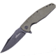 Ultra-X Hugger Linerlock OD Folding Knife, 3.5 black finish 440C stainless blade, OD green G10 handle, UXHK210 I