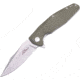 Ultra-X Hugger Linerlock OD Folding Knife, 3.5 stonewash finish D2 tool steel blade, OD green G10 handle, UXHK210J